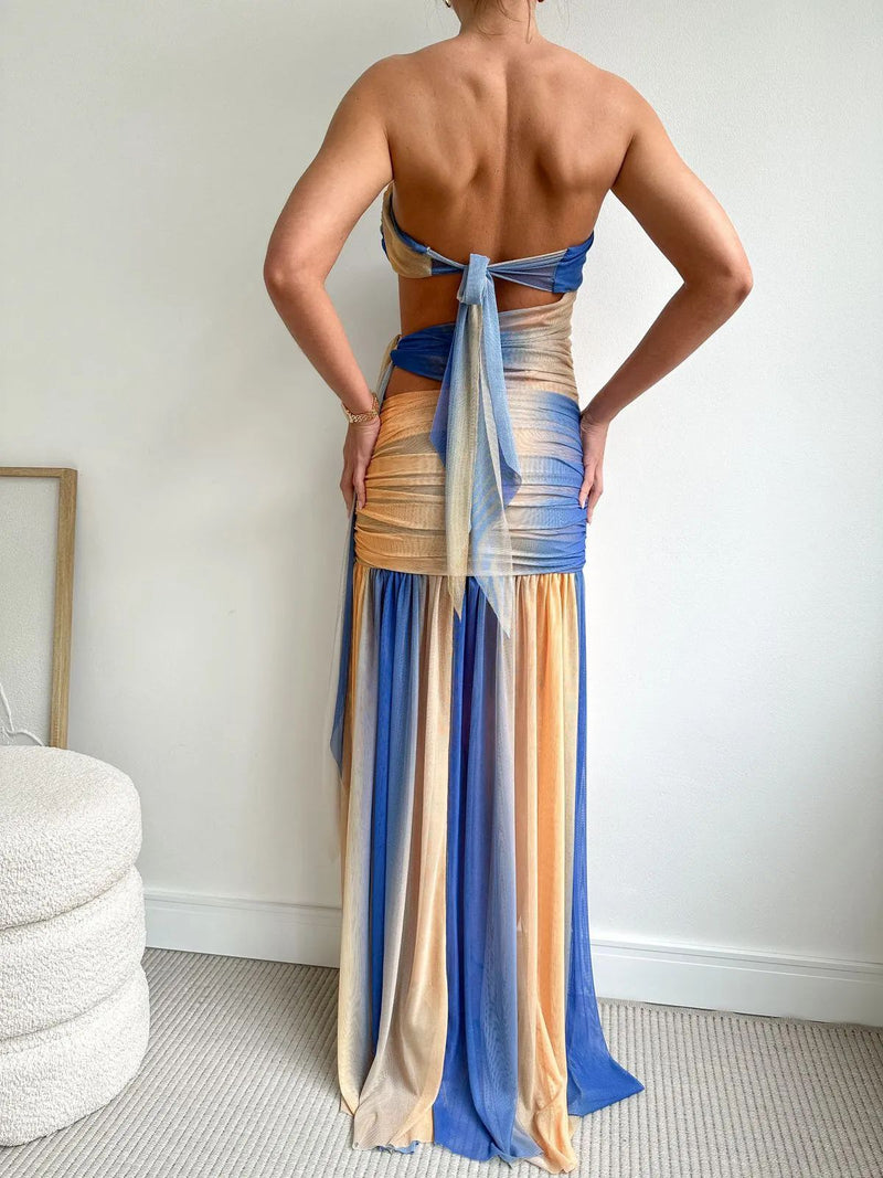 Vestido Bicolor Christal