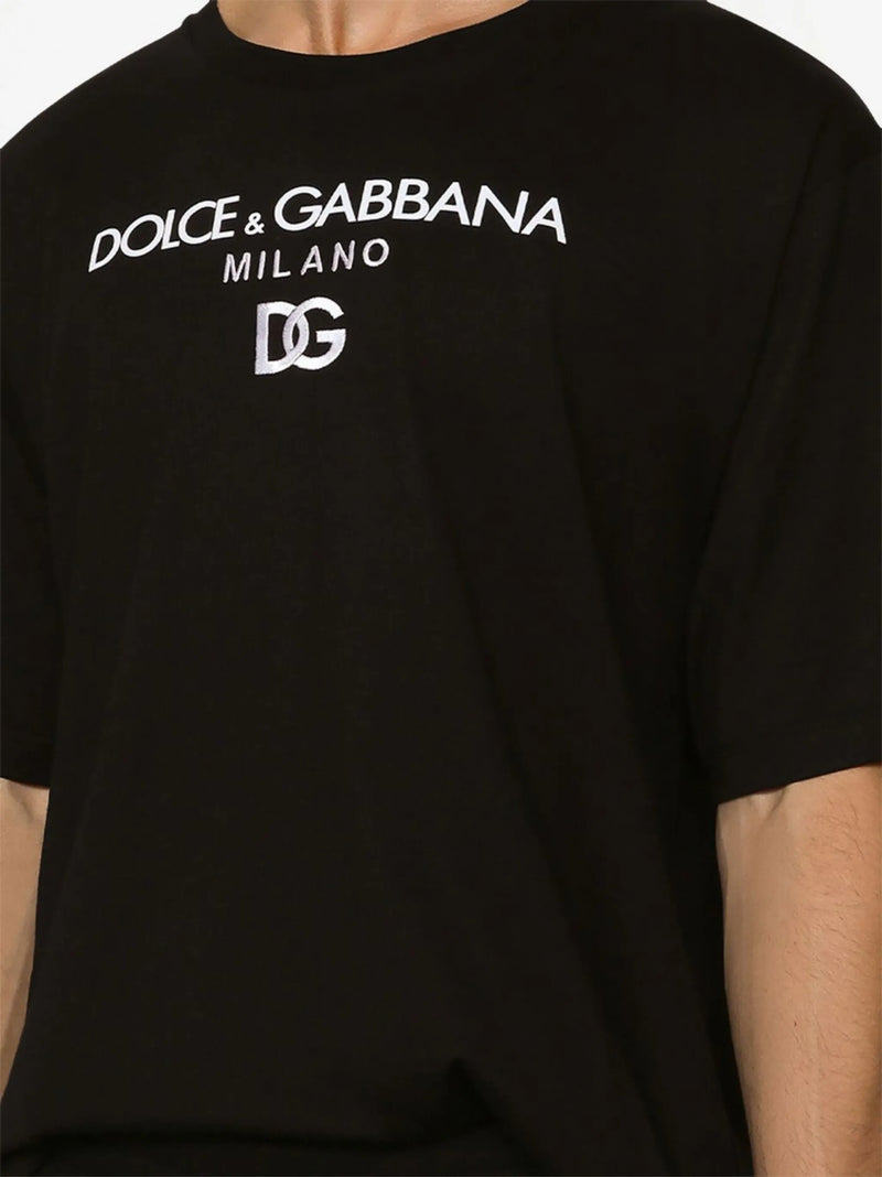 Camiseta D&G com logo bordado