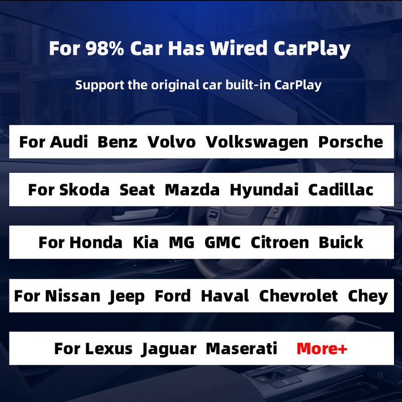 Adaptador Bluetooth para Android Auto/Apple CarPlay - MultimidiaWireless™