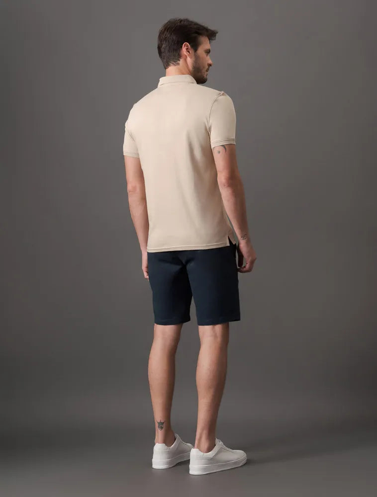 Polo Masculina Liquid Touch Caqui