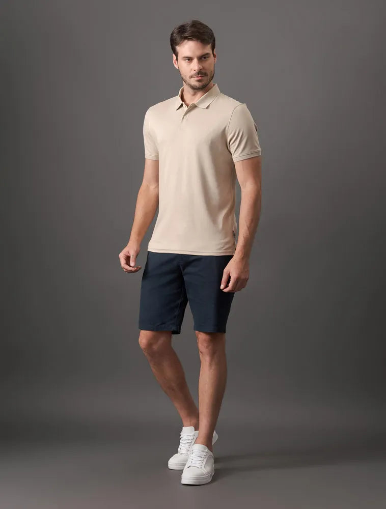 Polo Masculina Liquid Touch Caqui