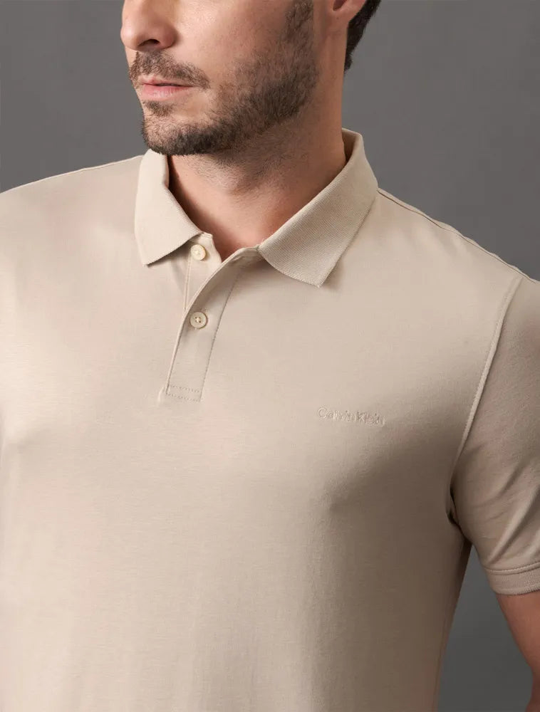 Polo Masculina Liquid Touch Caqui