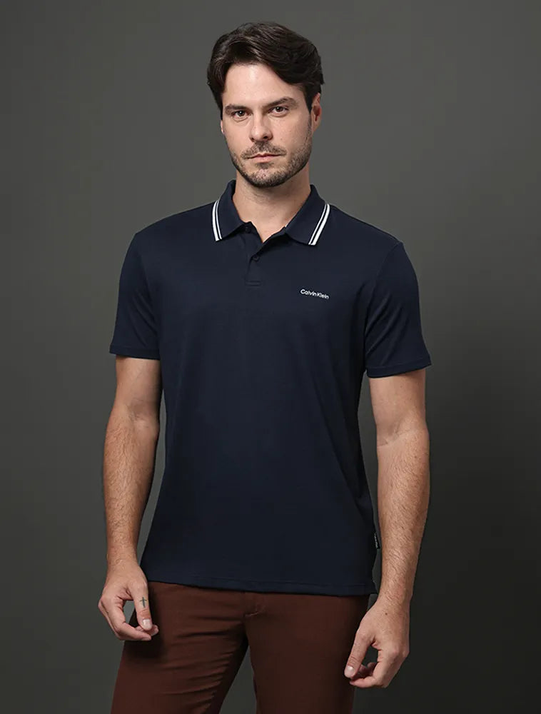 Polo Masculina Liquid Touch Marinho