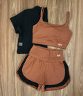 Conjunto 3 Peças Short Duplo