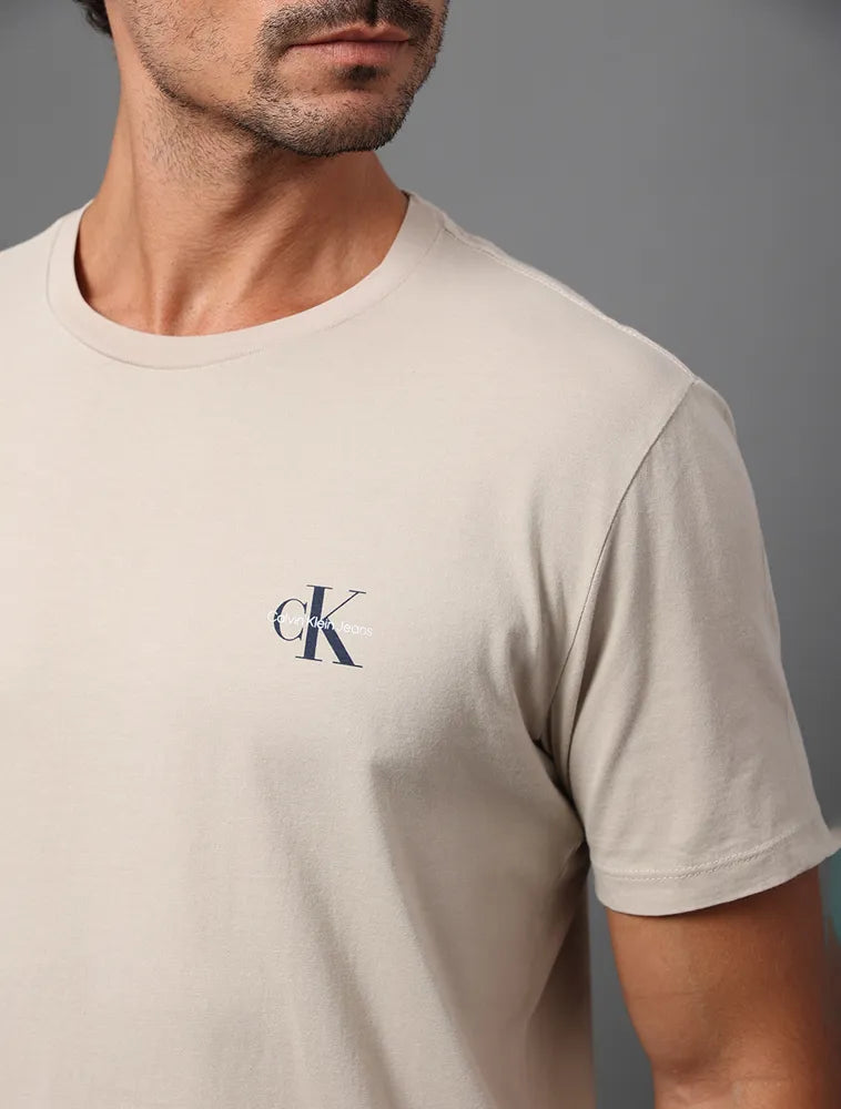 Camiseta Masculina Reissue Peito Jeans Caqui Claro