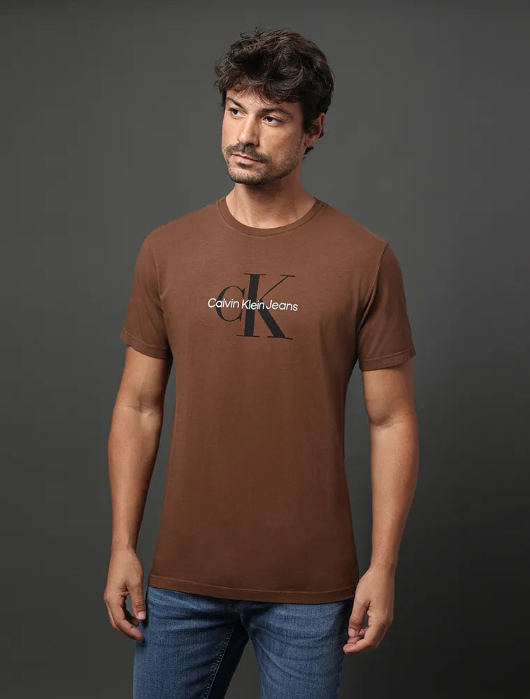 Camiseta Masculina Re Issue Jeans Marrom
