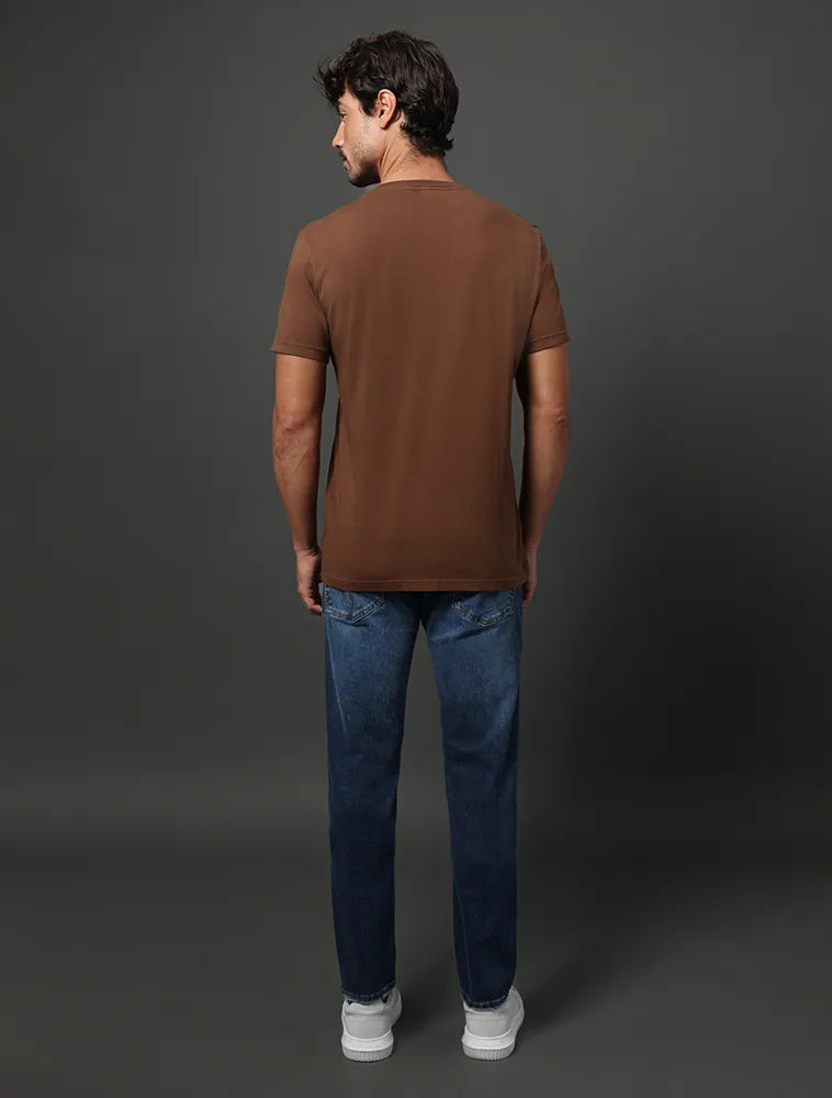 Camiseta Masculina Re Issue Jeans Marrom