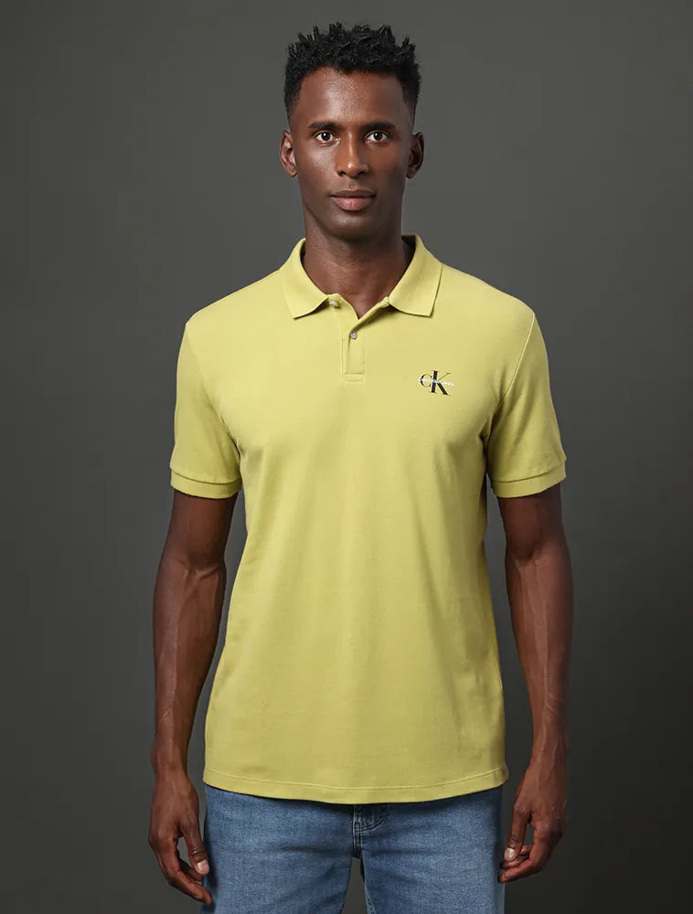 Polo Masculina Loog Re Issue Jeans Verde Pistache