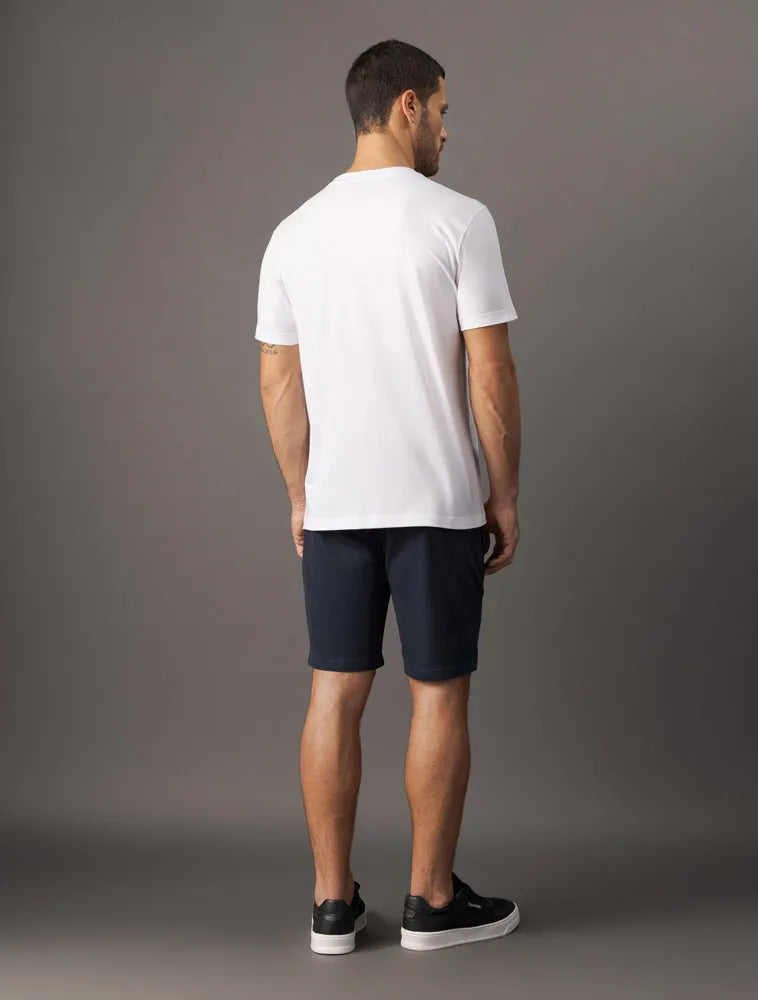 Camiseta Masculina Básica Estampa Logo Embossing