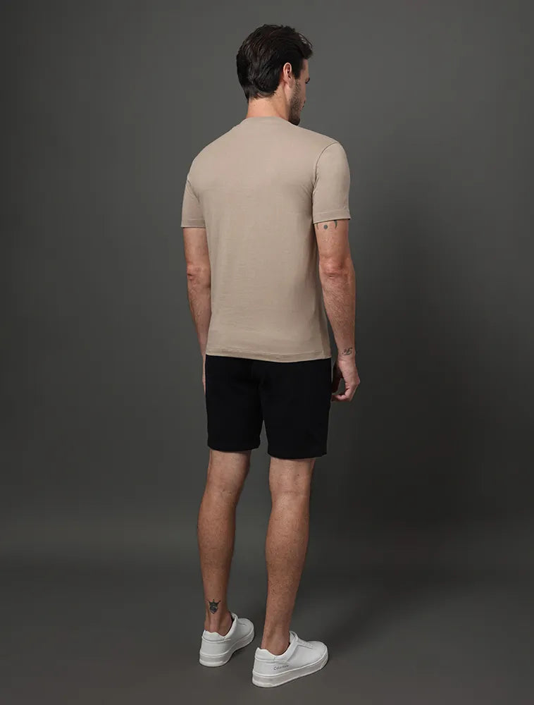 Camiseta Masculina Embossed Color Caqui