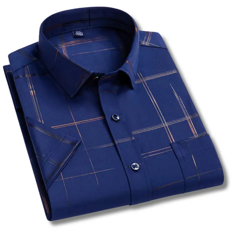 Camisa Masculina Manga Curta com fechamento em botões