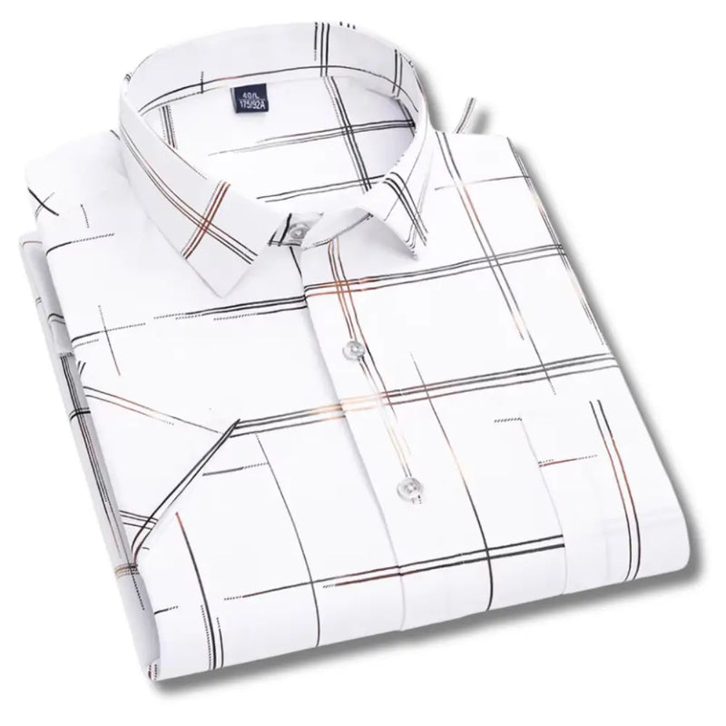 Camisa Masculina Manga Curta com fechamento em botões