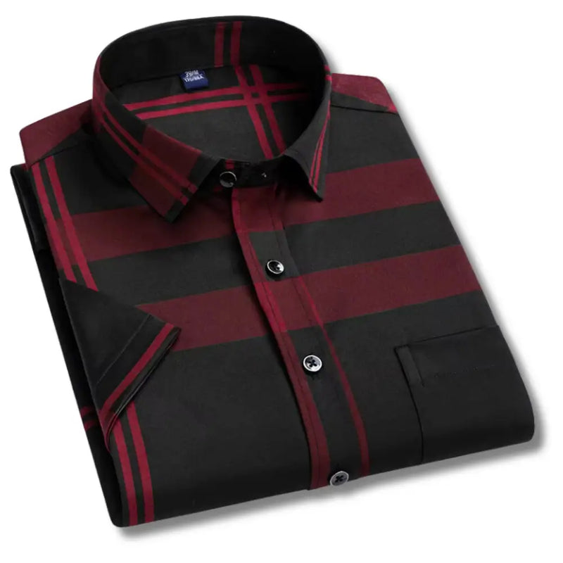 Camisa Masculina Manga Curta com fechamento em botões