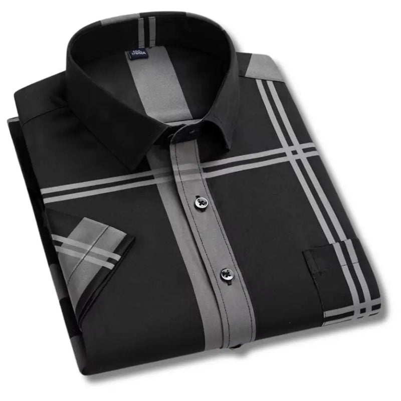Camisa Masculina Manga Curta com fechamento em botões