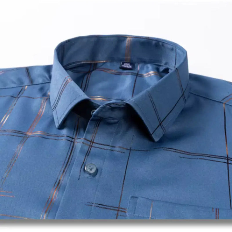 Camisa Masculina Manga Curta com fechamento em botões