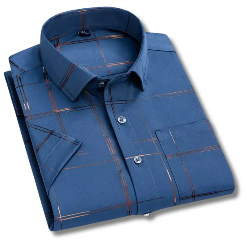 Camisa Masculina Manga Curta com fechamento em botões