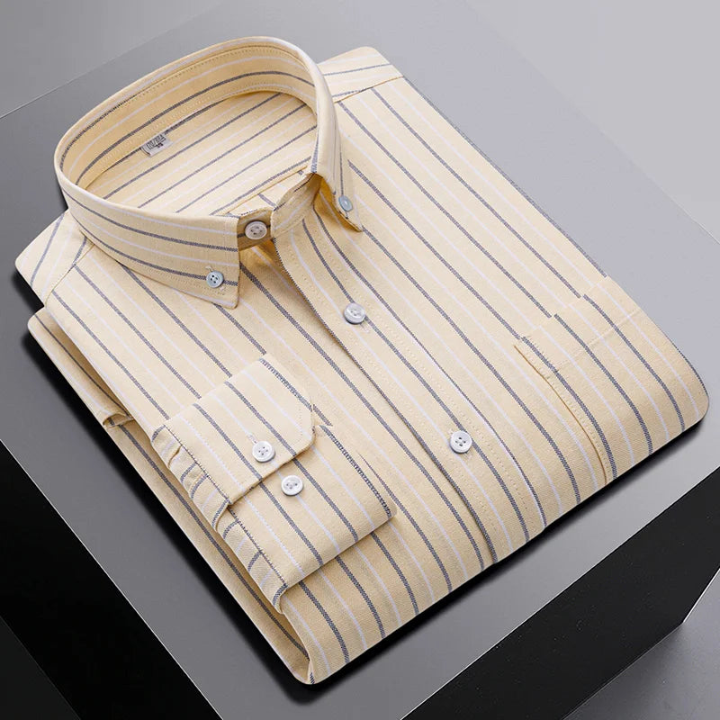 Camisa Masculina de Manga Longa Oversized 100% Algodão