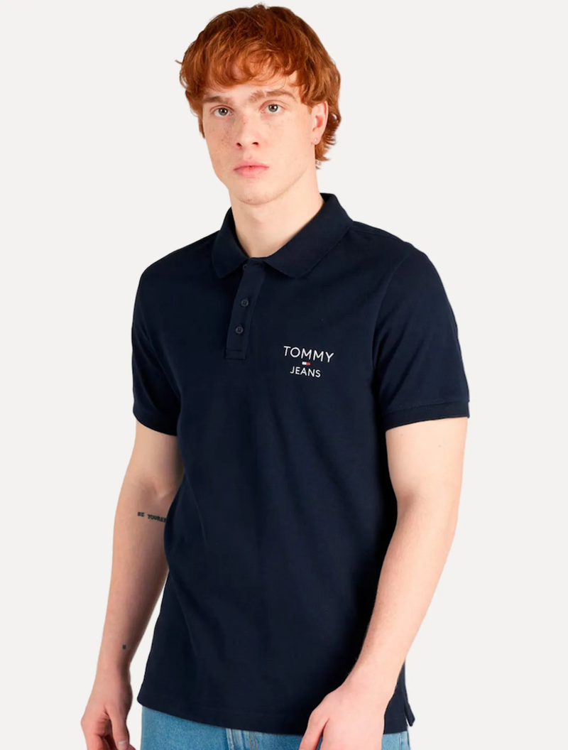 Polo Jeans Masculina Regular Corp Chest Azul Marinho
