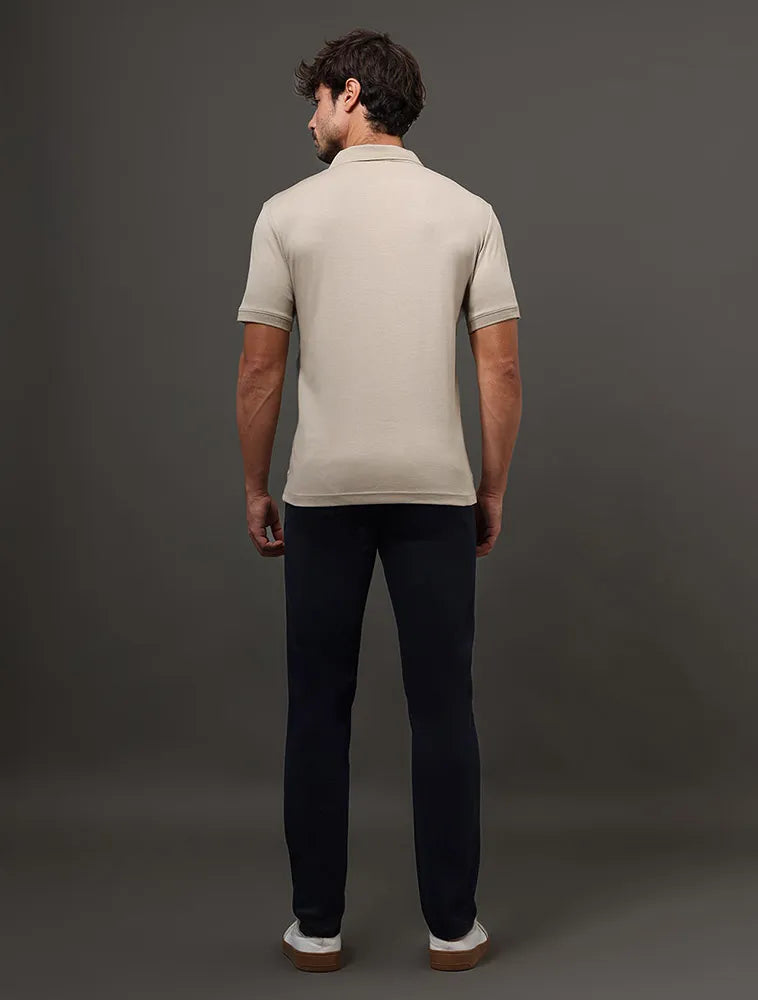 Polo Masculina Liquid Touch Areia