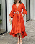 Vestido Feminino Longo Para a Primavera - Vintage