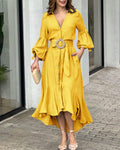 Vestido Feminino Longo Para a Primavera - Vintage