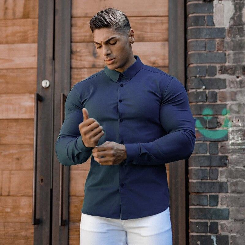 Camisa Masculina Social Slim Luxury Series - Favoritoz