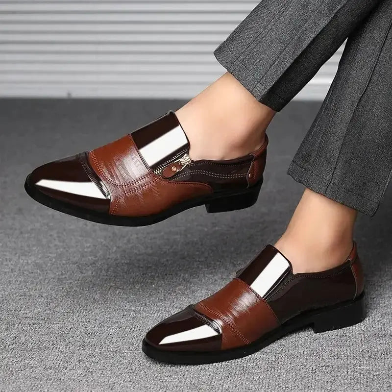 Sapato Social Masculino Em Couro confortável, modelo social, ideal para uso diário e ocasiões especiais.