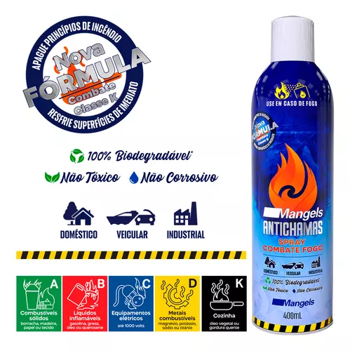 Spray Antichamas - combate ao fogo