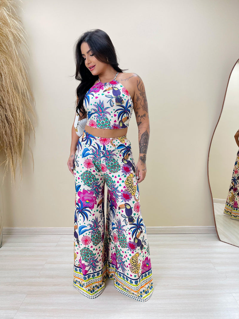 Conjunto Leona Floresta exótica