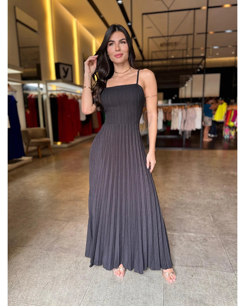 Vestido plissado