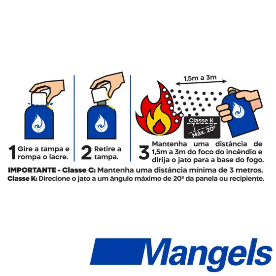 Spray Antichamas - combate ao fogo