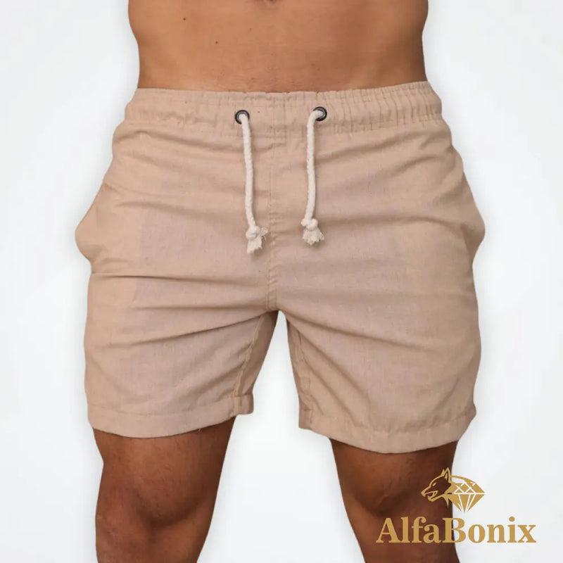 Bermuda de Linho Masculina Pipa