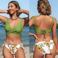 Biquíni Flora - LUV Mulher - PR004 - Biquíni Flora - Verde Abacate - PP -