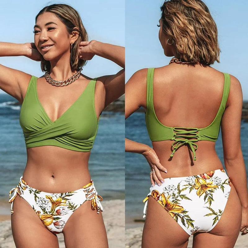 Biquíni Flora - LUV Mulher - PR004 - Biquíni Flora - Verde Abacate - PP -