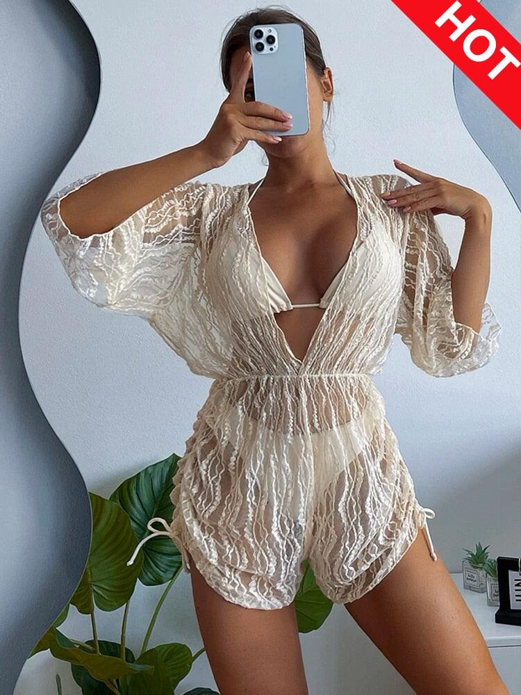 Conjunto Marbella - LUV Mulher - LF060 - Conjunto Marbella - Bege Claro - P -