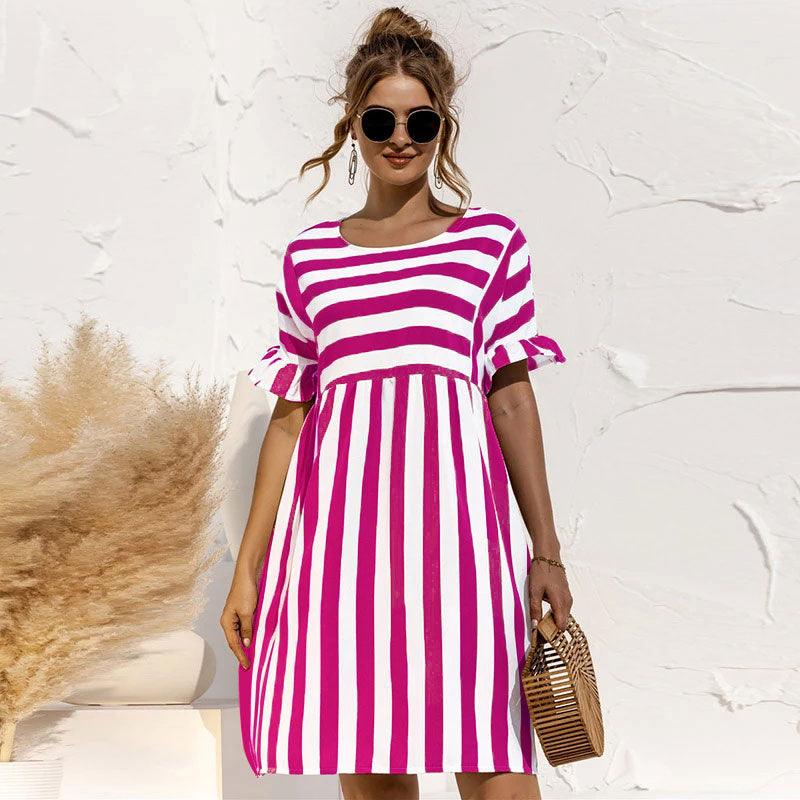 Vestido Elegant - LUV Mulher - VR004 - Vestido Elegant - Rosa Escuro - P -