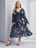 Vestido Luxe - LUV Mulher - VD068 - Vestido Luxe - Azul - XG -