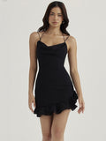 Vestido Neck - LUV Mulher - VD075 - Vestido Neck - Preto - PP -