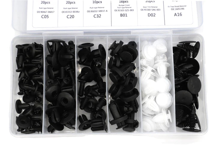 Kit com 100 Rebite Fixadores para Carro